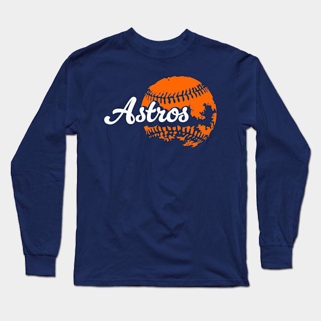 Astros Baseball Long Sleeve T-Shirt by Throwzack